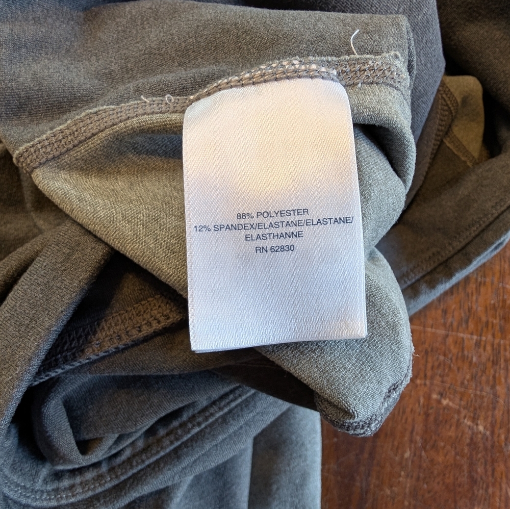 Lands' End Leggings Womens Large Gray Fitness Gym Hiking Lounge Casual Pants - Picture 7 of 8